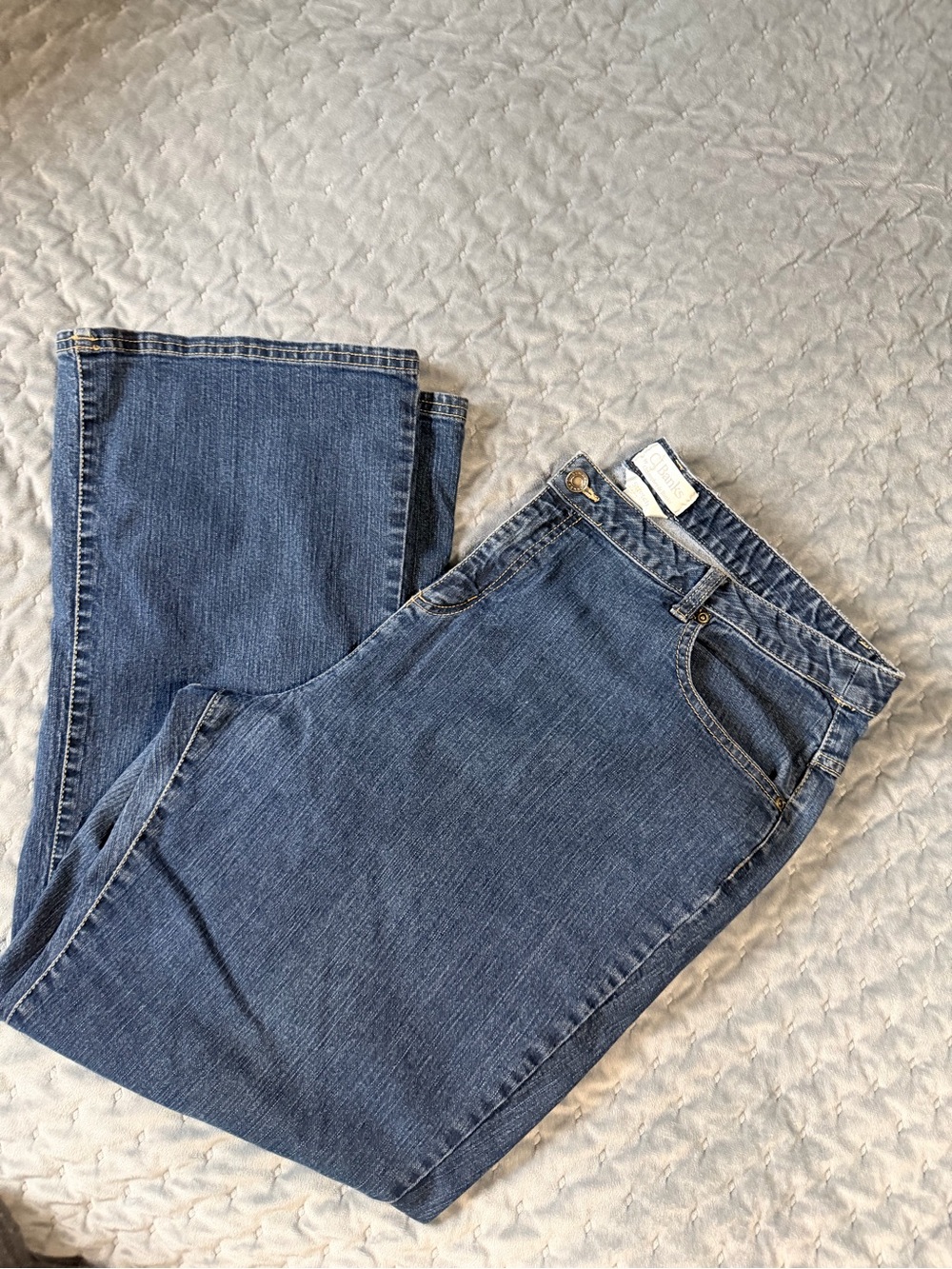 Christopher & Banks Women's Flare Jeans – Medium Blue Denim